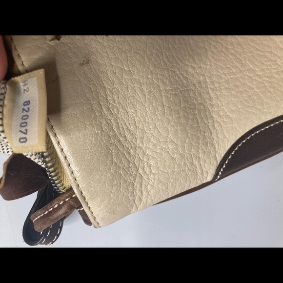 Dooney Bourke Tan Leather Pebbled Shoulder bag - Picture 6 of 8